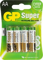 Элемент питания GP LR6 Super Alkaline 15A 2CR4 4шт (упак) AA (батарейка) картинка 
